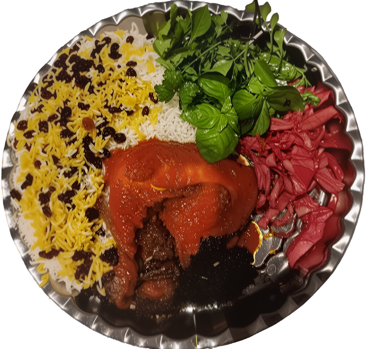 زرشک پلو با مرغ